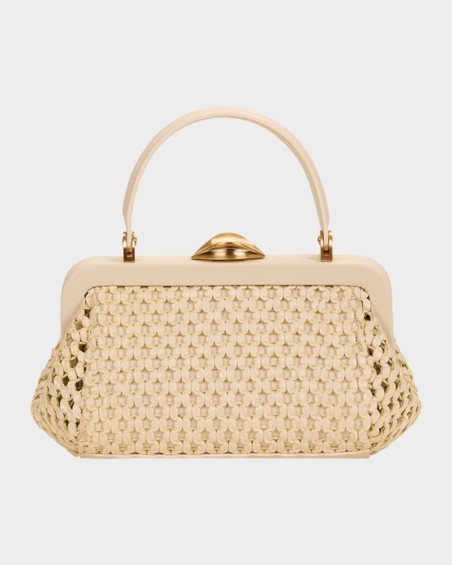 Zuma Frame Woven Crossbody Bag